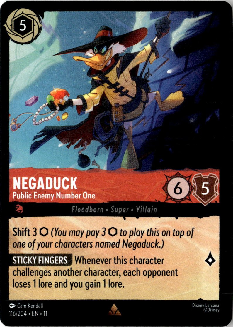Negaduck graded slab