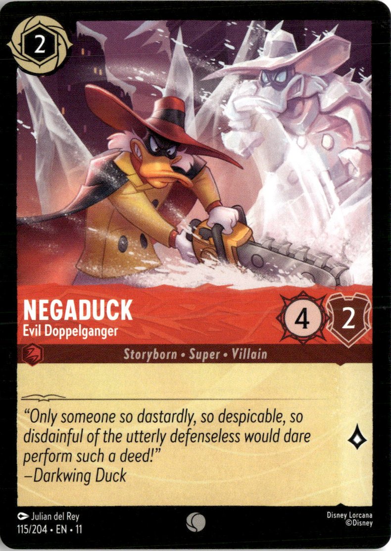 2026 Disney Lorcana En 12 Negaduck graded slab