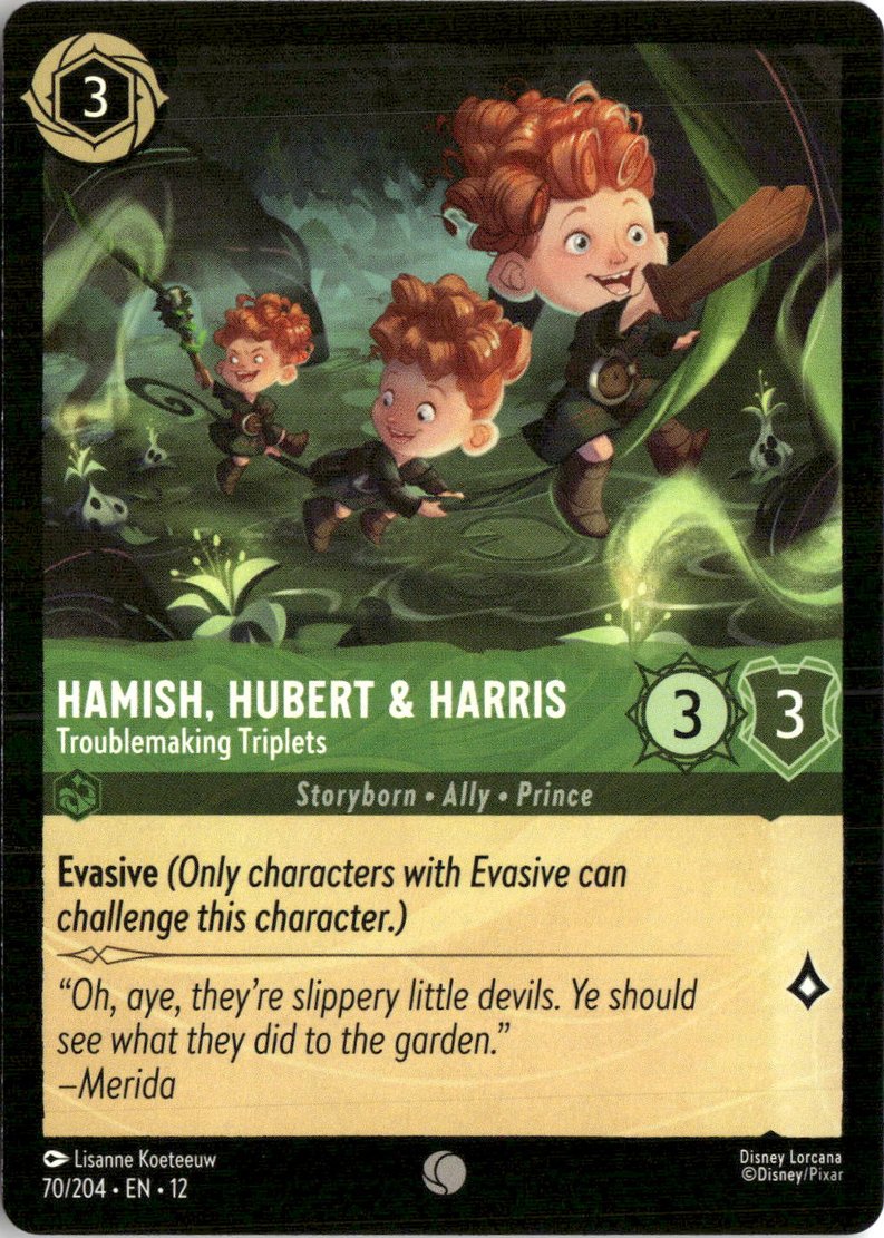 2026 Disney Lorcana En 12 Hamish, Hubert & Harris graded slab
