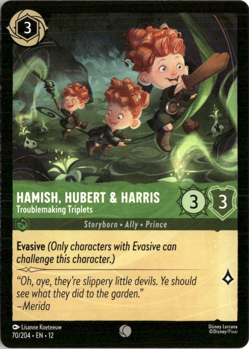 2026 Disney Lorcana En 12 Hamish, Hubert & Harris graded slab