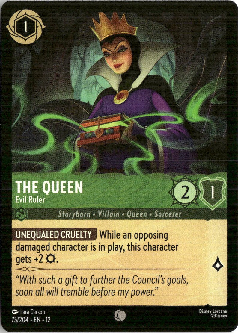 2026 Disney Lorcana En 12 The Queen graded slab