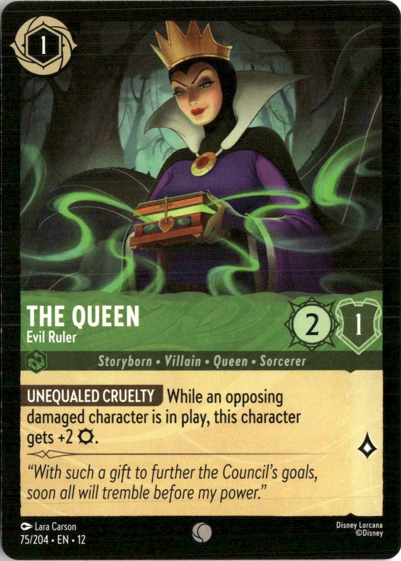 2026 Disney Lorcana En 12 The Queen graded slab