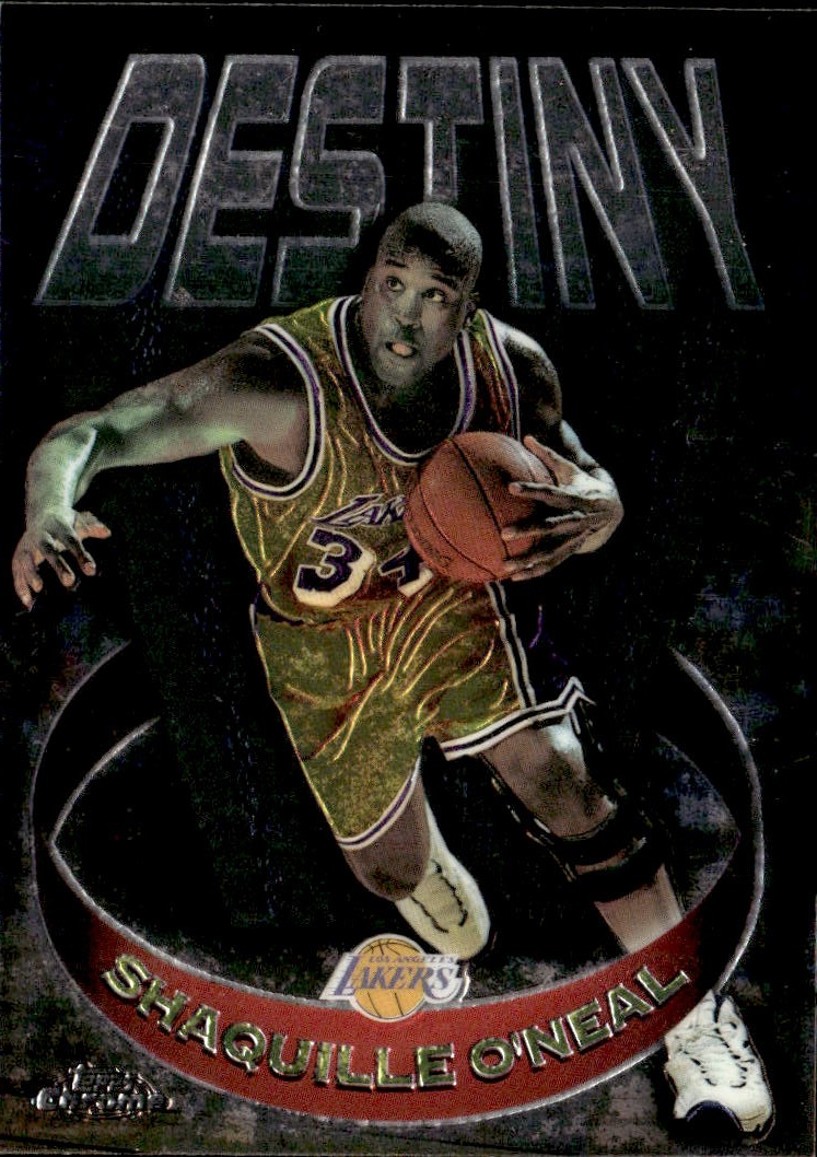 1997 Topps Chrome Shaquille O'Neal graded slab