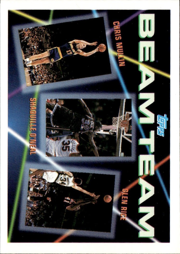 1992 Topps Beam Team Mullin / O'Neal / Rice graded slab