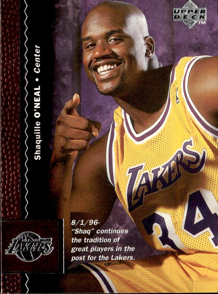 1996 Upper Deck Shaquille O'Neal graded slab