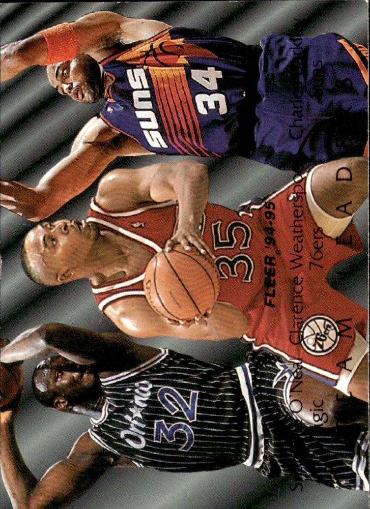 1994 Fleer O'Neal/Weatherspoon/Barkley graded slab