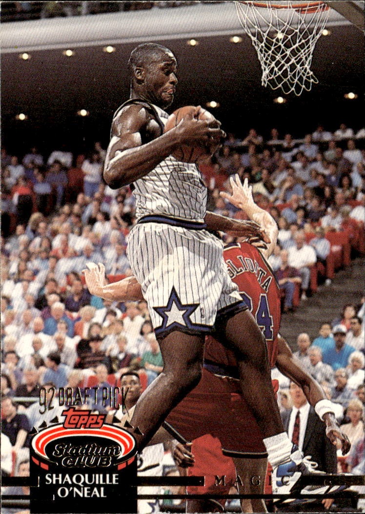 1992 Stadium Club Shaquille O'Neal graded slab