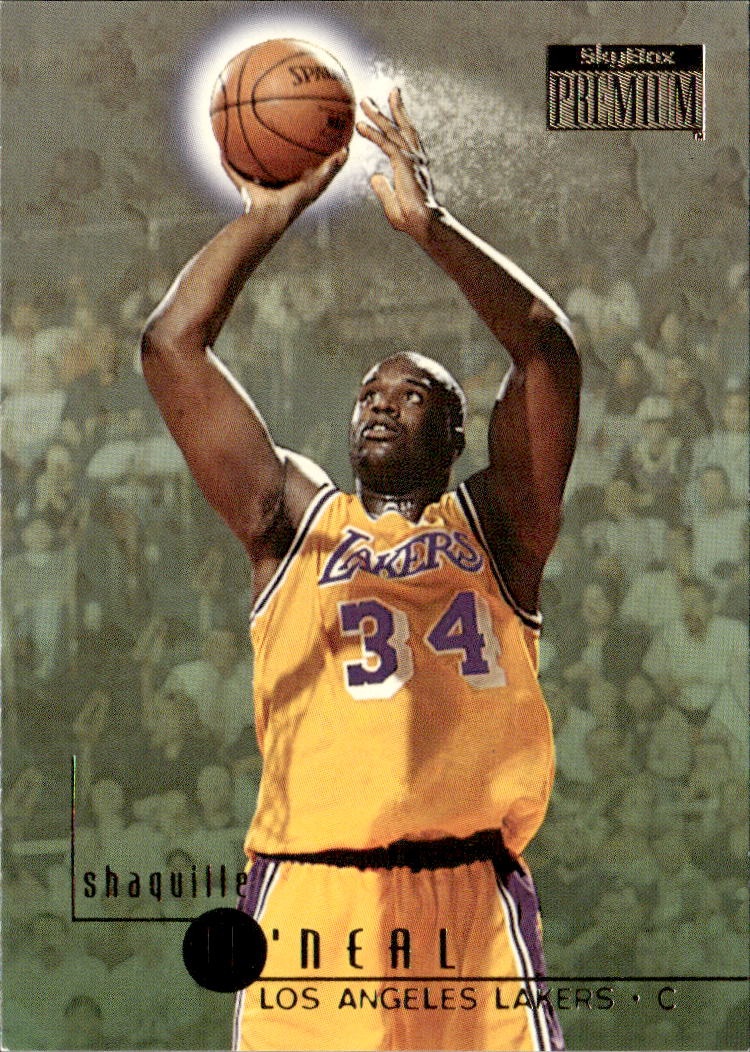 1996 Skybox Premium Shaquille O'Neal graded slab