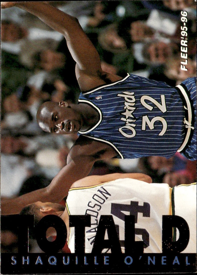 1995 Fleer Total D Shaquille O'Neal graded slab
