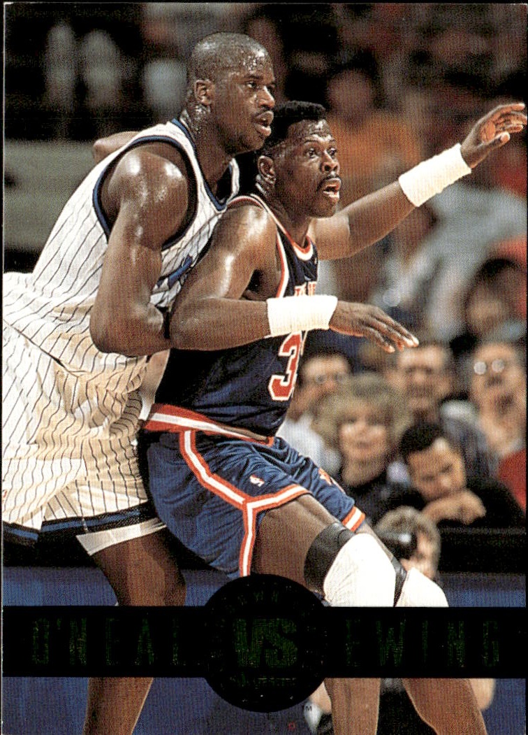 1993 Skybox Premium O'Neal Vs Ewing graded slab