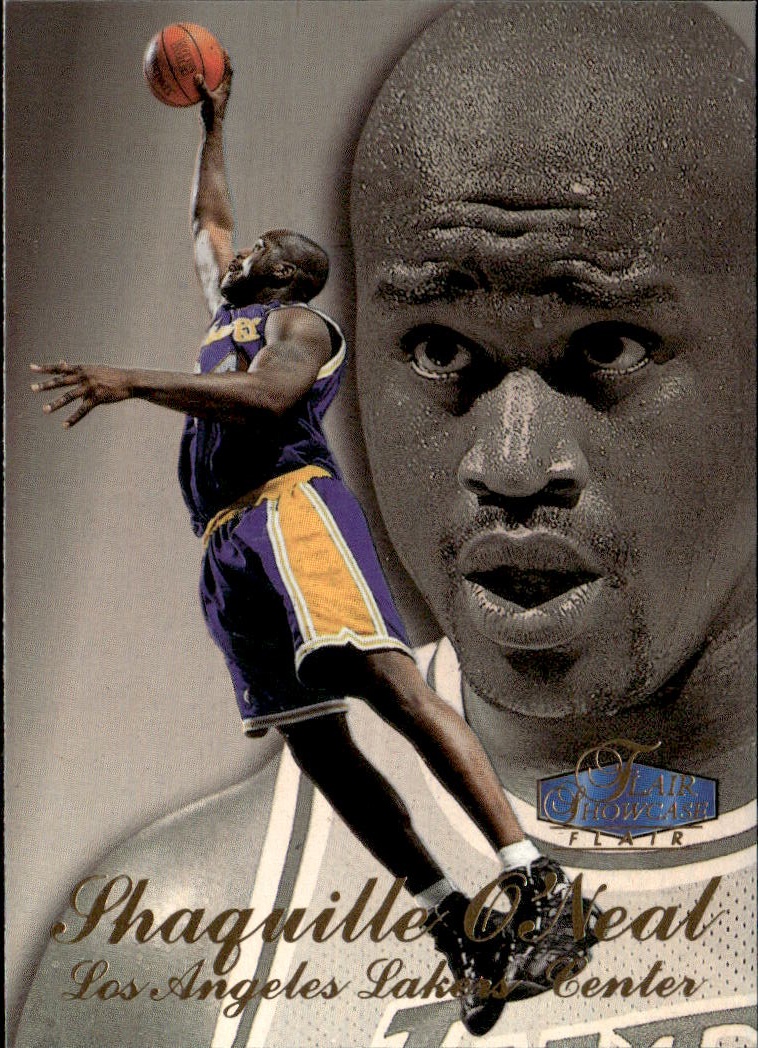 1997 Flair Showcase Shaquille O'Neal graded slab