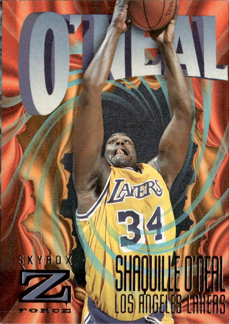 1996 Skybox Z Force Shaquille O'Neal graded slab