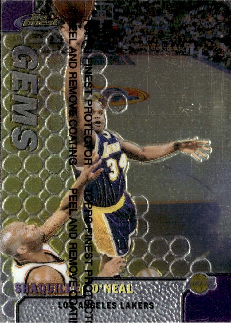 1999 Finest Shaquille O'Neal graded slab