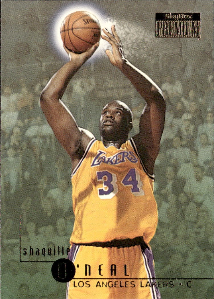 1996 Skybox Premium Shaquille O'Neal graded slab
