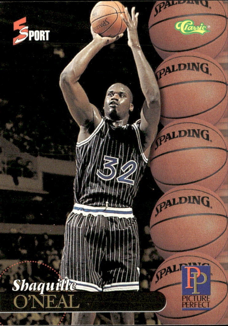 1995 Classic 5 Sport Shaquille O'Neal graded slab