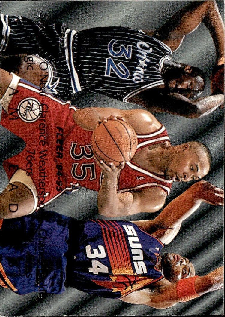 1994 Fleer O'Neal / Weatherspoon / Barkley graded slab