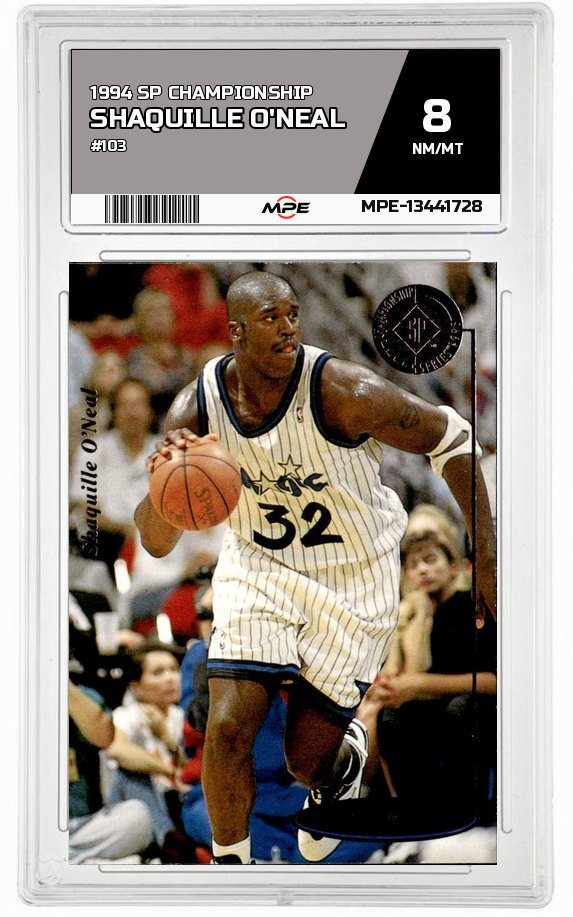 1994 SP CHAMPIONSHIP #103 SHAQUILLE O'NEAL MPE 8 NM/MT — graded card auctioned from the MPE vault