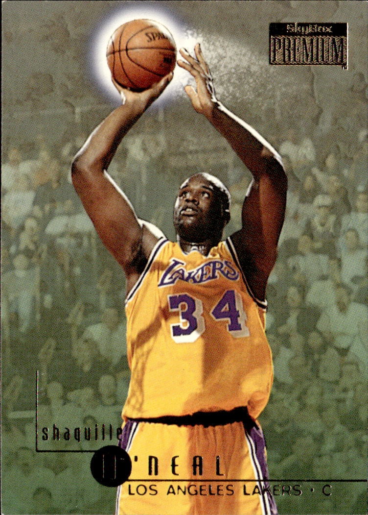 1996 Skybox Premium Shaquille O'Neal graded slab