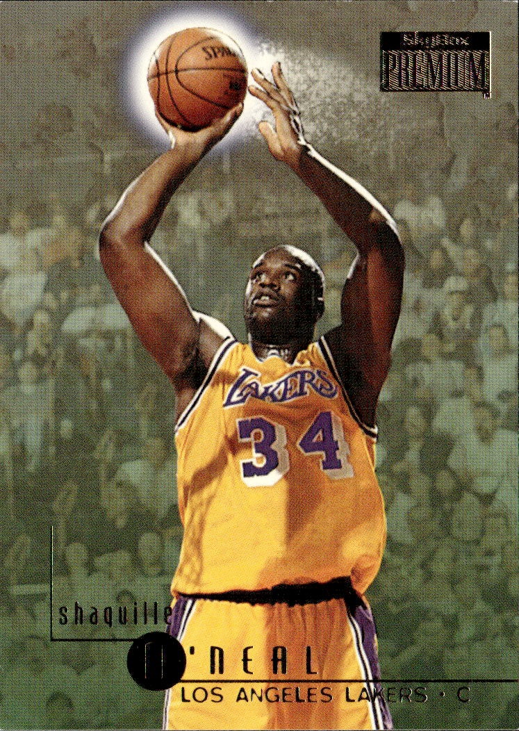 1996 Skybox Premium Shaquille O'Neal graded slab
