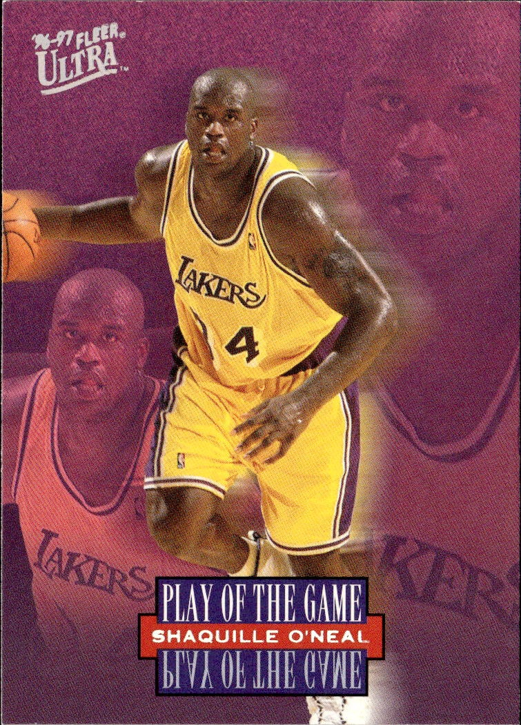1996 Ultra Shaquille O'Neal graded slab