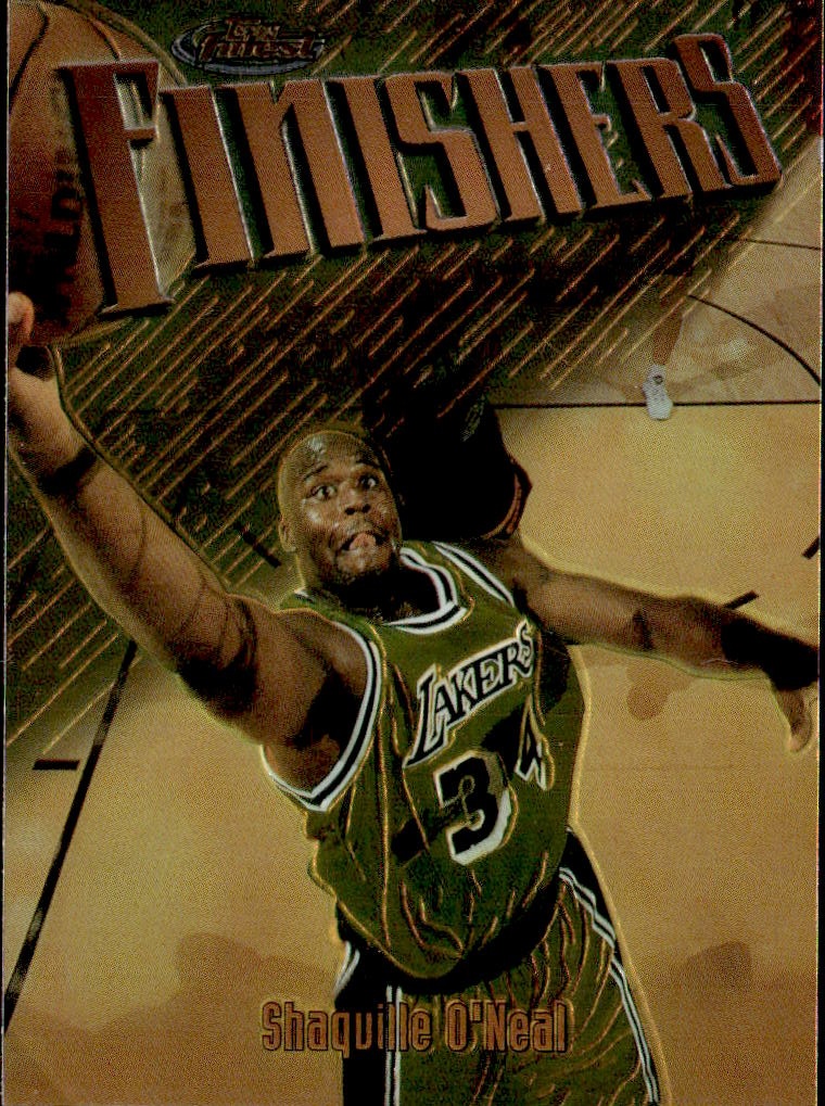 1997 Finest Shaquille O'Neal graded slab