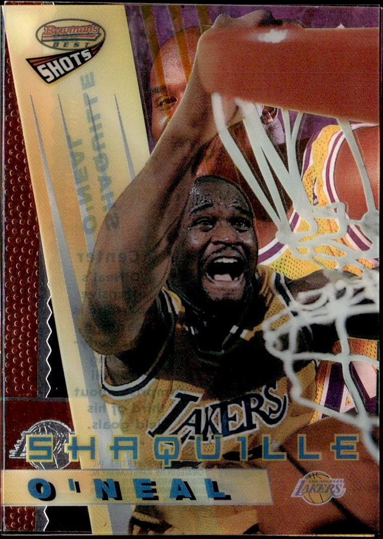 1996 Bowman'S Best Shots Shaquille O'Neal graded slab