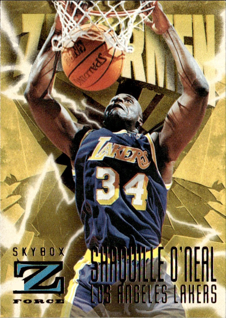 1996 Skybox Z Force Shaquille O'Neal graded slab