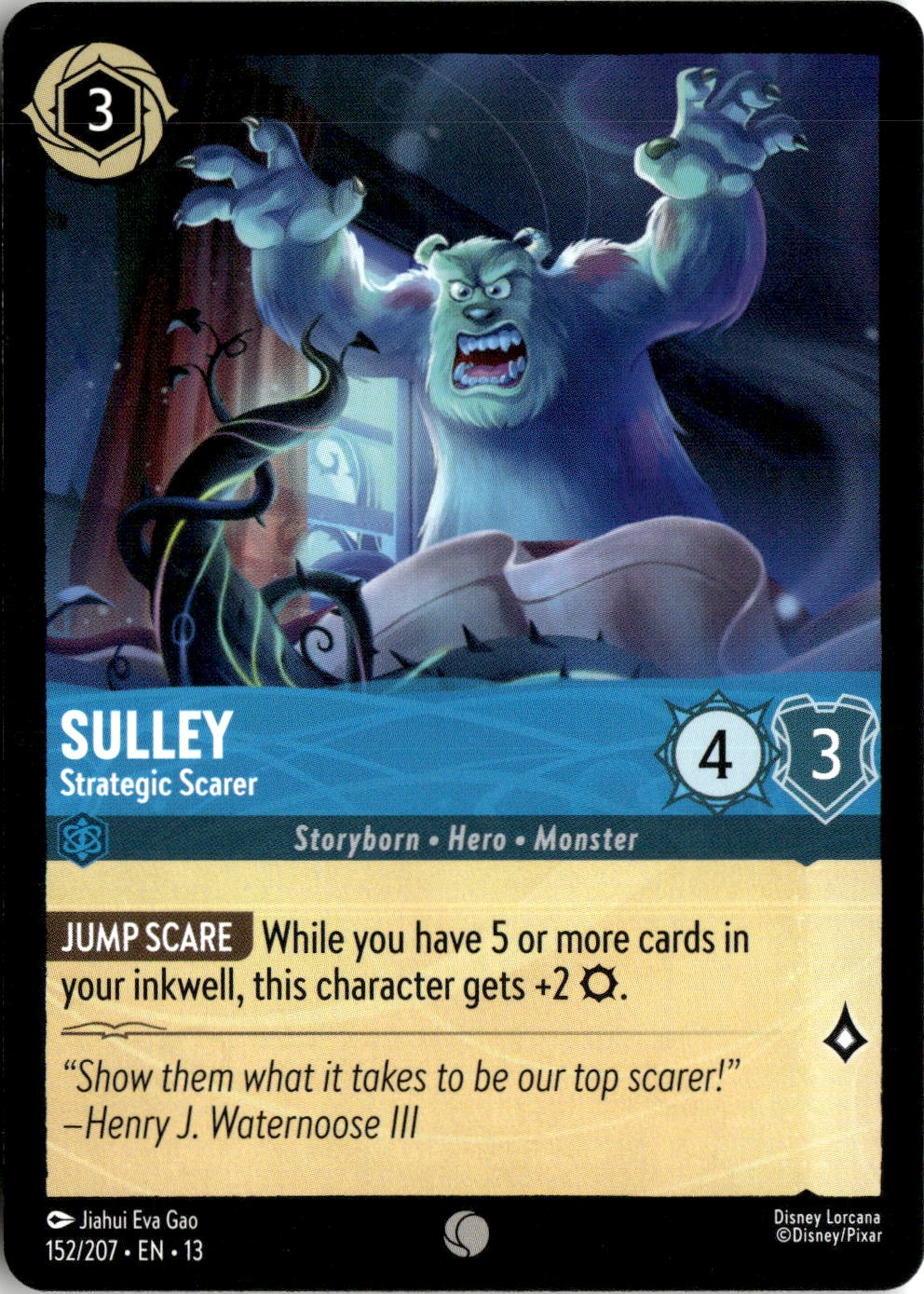 2026 Disney Lorcana En 13 Sulley graded slab