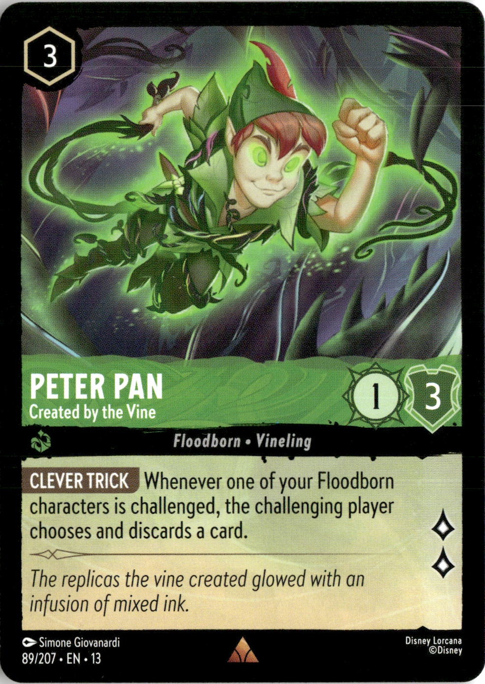 2026 Disney Lorcana En 13 Peter Pan graded slab