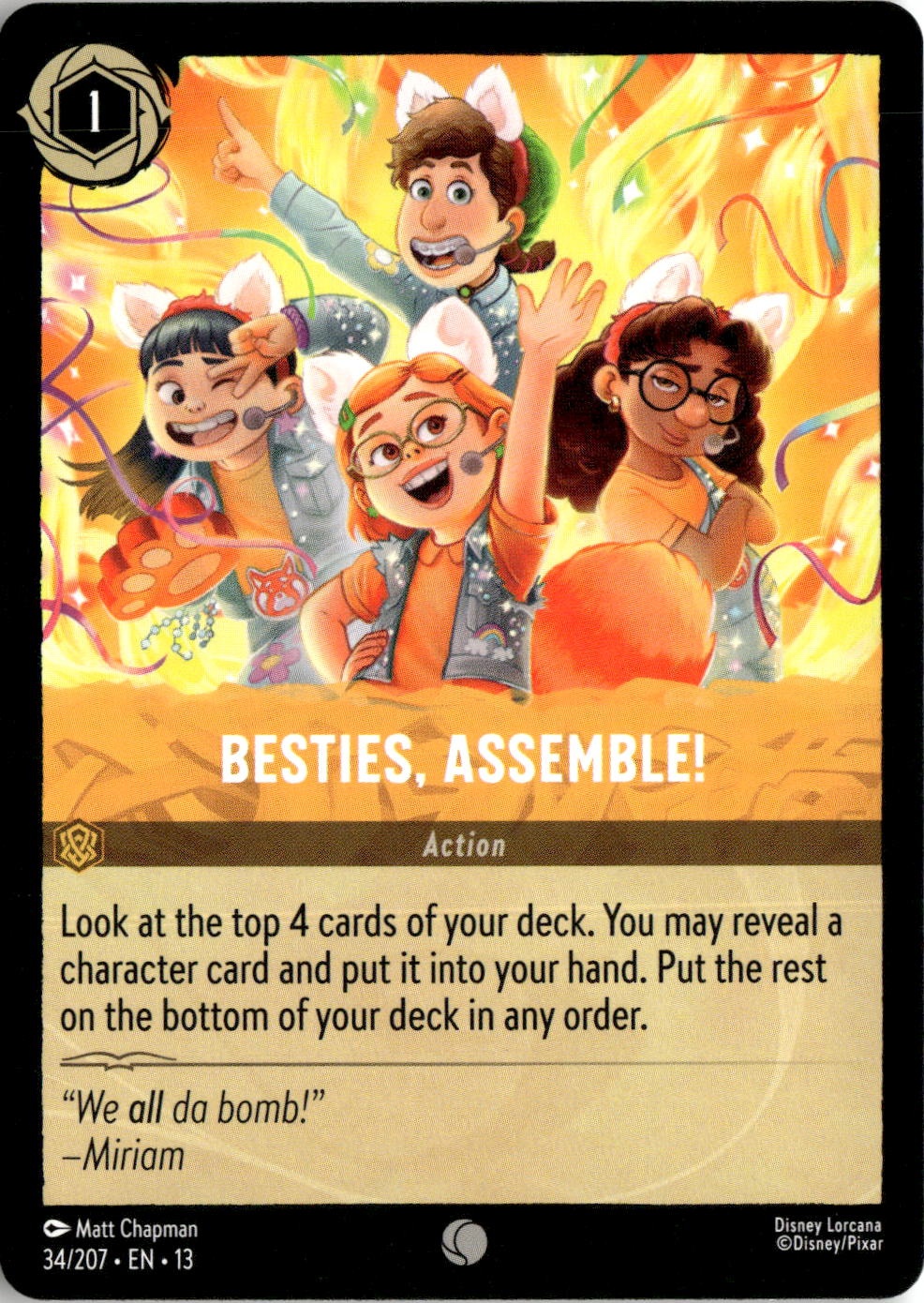 2026 Disney Lorcana En 13 Besties, Assemble! graded slab