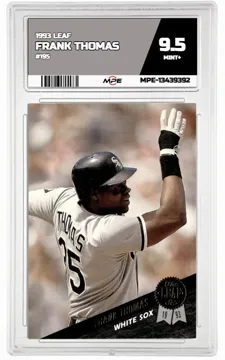 1993 LEAF #195 FRANK THOMAS MPE 9.5 MINT+ — graded card up for auction