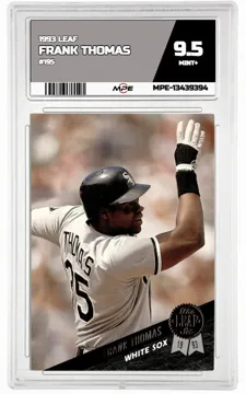 1993 LEAF #195 FRANK THOMAS MPE 9.5 MINT+ — graded card up for auction