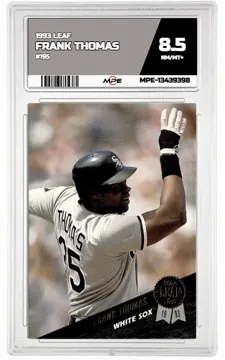 1993 LEAF #195 FRANK THOMAS MPE 8.5 NM/MT+ — graded card up for auction
