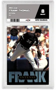 1993 LEAF INTENSE #3 FRANK THOMAS MPE 8 NM/MT — graded card up for auction