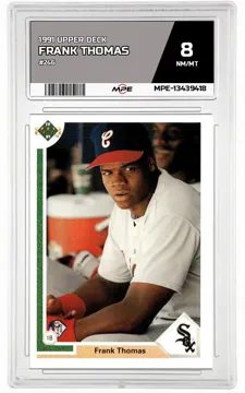 1991 UPPER DECK #246 FRANK THOMAS MPE 8 NM/MT — graded card up for auction