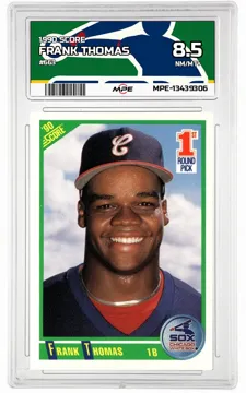 1990 SCORE #663 FRANK THOMAS MPE 8.5 NM/MT+ — graded card up for auction