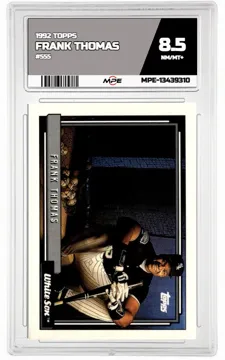 1992 TOPPS #555 FRANK THOMAS MPE 8.5 NM/MT+ — graded card up for auction