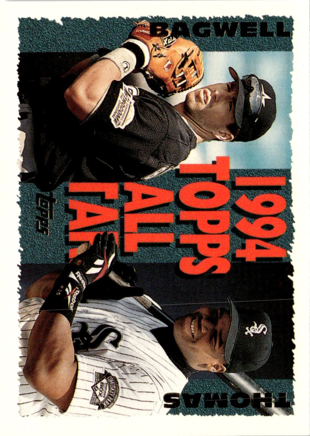 1995 Topps J. Bagwell/ F. Thomas graded slab