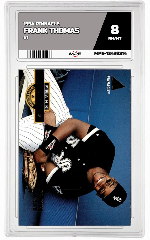 1994 PINNACLE #1 FRANK THOMAS MPE 8 NM/MT — graded card auctioned from the MPE vault