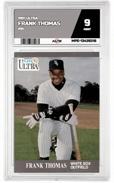 1991 ULTRA #85 FRANK THOMAS MPE 9 MINT — graded card up for auction