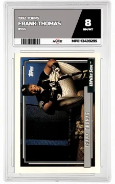 1992 TOPPS #555 FRANK THOMAS MPE 8 NM/MT — graded card up for auction