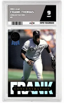 1993 LEAF CONCENTRATION #9 FRANK THOMAS MPE 9 MINT — graded card up for auction