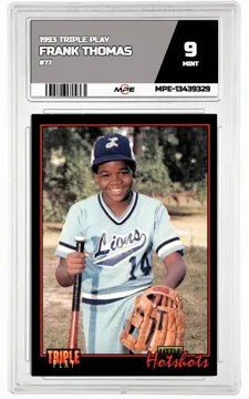 1993 TRIPLE PLAY #77 FRANK THOMAS MPE 9 MINT — graded card up for auction