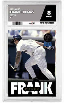 1993 LEAF POWER #7 FRANK THOMAS MPE 8 NM/MT — graded card up for auction