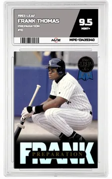 1993 LEAF PREPARATION #10 FRANK THOMAS MPE 9.5 MINT+ — graded card up for auction