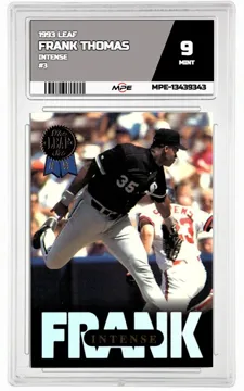 1993 LEAF INTENSE #3 FRANK THOMAS MPE 9 MINT — graded card up for auction