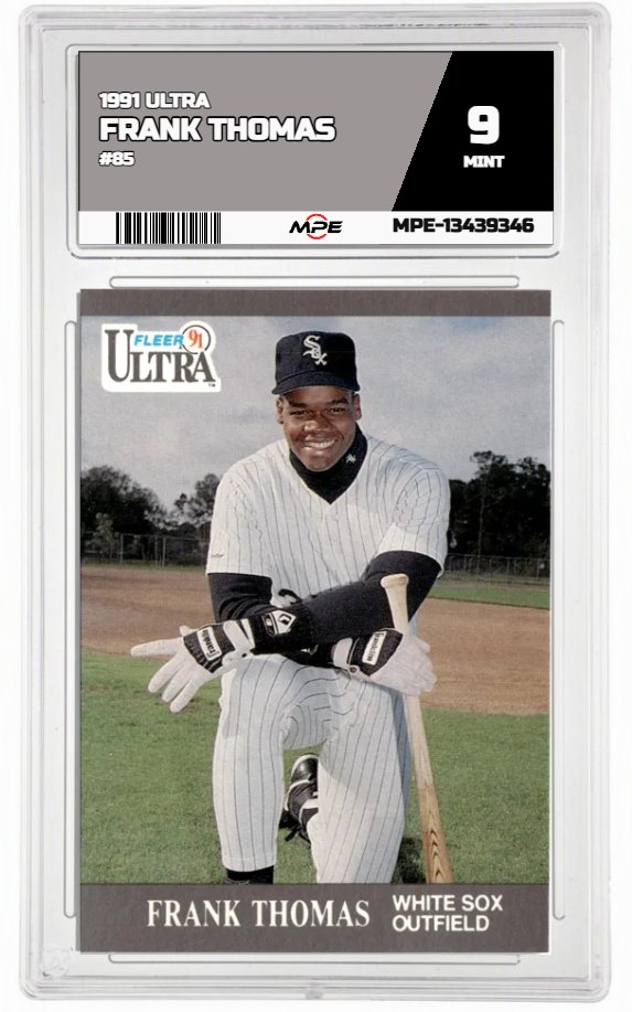 1991 ULTRA #85 FRANK THOMAS MPE 9 MINT — graded card auctioned from the MPE vault