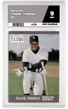 1991 ULTRA #85 FRANK THOMAS MPE 9 MINT — graded card up for auction