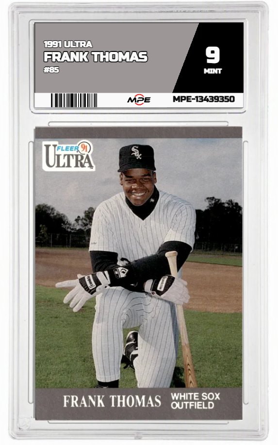 1991 ULTRA #85 FRANK THOMAS MPE 9 MINT — graded card auctioned from the MPE vault