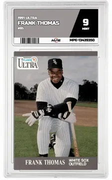 1991 ULTRA #85 FRANK THOMAS MPE 9 MINT — graded card up for auction